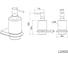 Дозатор жидкого мыла Knotlor черный LD103BL 2