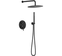 Душевая система встраиваемая Knotlor черный SS-26/BL