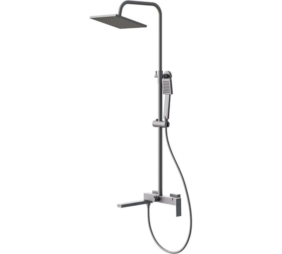 Душевая система Knotlor вороненая сталь KN-23/GM 1