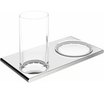 Двойной держатель со стаканом и мыльницей Keuco Edition 400 11556019000 00000074092