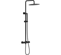Душевая система Knotlor с термостатом, черный SS-24/BL