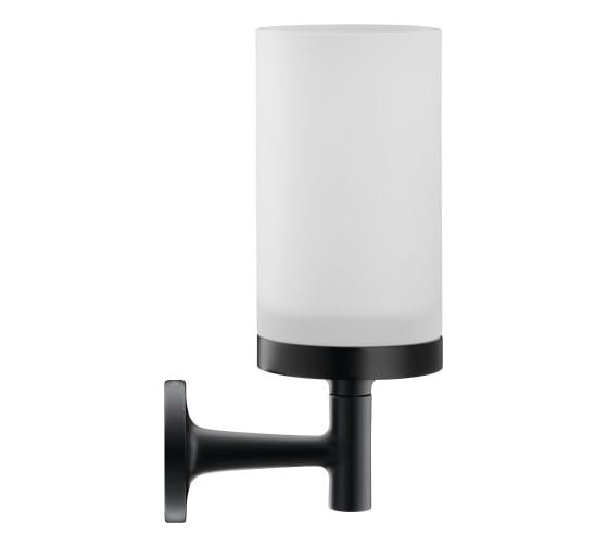 Держатель для стакана Duravit Starck T черный матовый, стекло матовое 00000070792 99314600