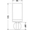 Держатель для стакана Duravit Starck T черный матовый, стекло матовое 00000070792 99314600 3