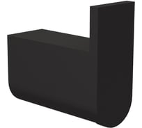 Крючок для ванной комнаты Knotlor черный RH102BL