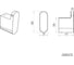 Крючок для ванной комнаты Knotlor хром RH101C 2