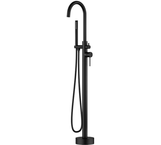 Смеситель для ванны напольный Knotlor черный SS-27/BL 1