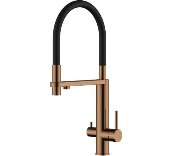 Смеситель для кухни Knotlor с подключением фильтра, бронза SS-15/RB 1