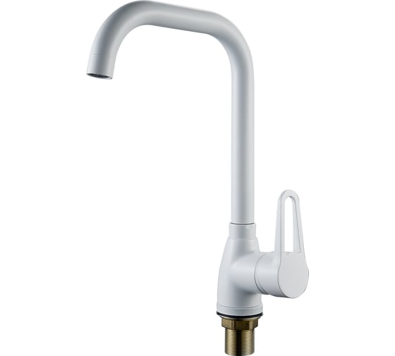 Смеситель для кухни ALOUTE с боковой ручкой, белый, однорычажное управление A0613K 1
