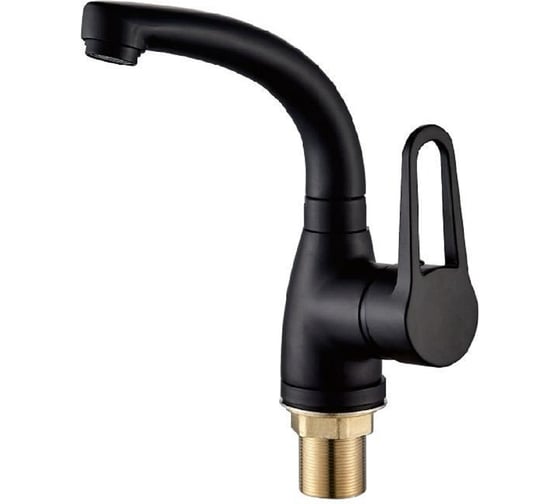 Смеситель для кухни ALOUTE с боковой ручкой, черный, однорычажное управление A0613H-1 1