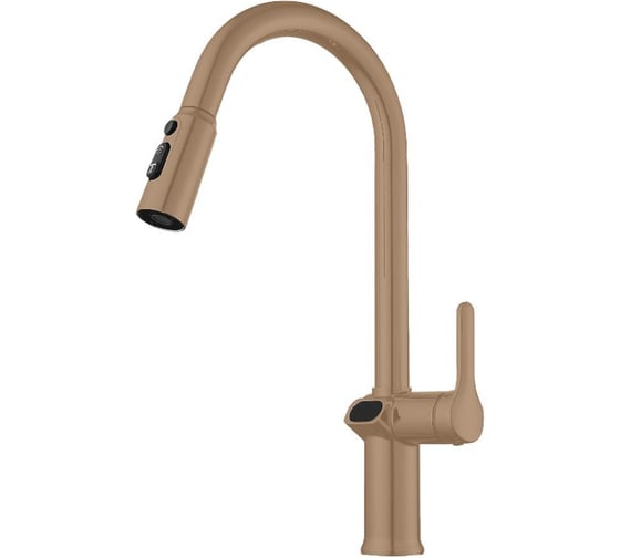 Смеситель для кухни Knotlor с индикатором температуры, бронза KN-100/RB 1