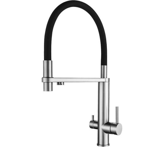 Смеситель для кухни Knotlor с подключением фильтра, сатин SS-15 1