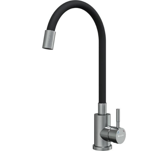 Смеситель для кухни Knotlor с гибким изливом, сатин SS-02 1