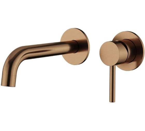 Смеситель для раковины Knotlor встраиваемый, бронза SS-25/RB 1