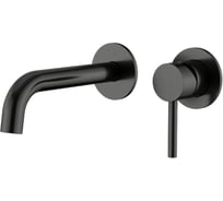 Смеситель для раковины Knotlor встраиваемый, оружейная сталь SS-25/GM