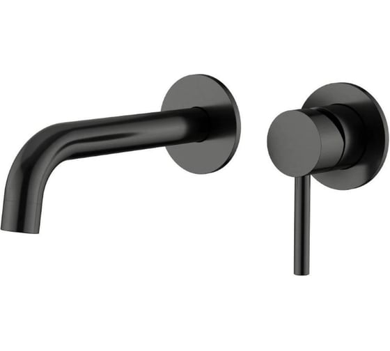 Смеситель для раковины Knotlor встраиваемый, оружейная сталь SS-25/GM 1