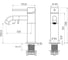 Cмеситель для раковины Knotlor сатин SS-20 2