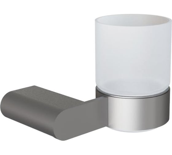 Стакан для ванной комнаты Knotlor оружейная сталь SC102GM 1