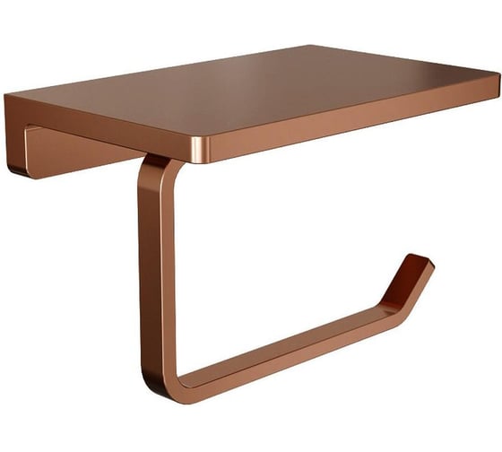 Держатель для туалетной бумаги Knotlor с полочкой, бронза PH101RB 1