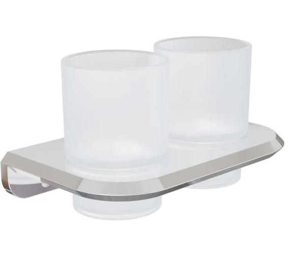 Стакан для ванной комнаты Knotlor двойной, хром SC1032C 1