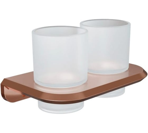 Стакан для ванной комнаты Knotlor двойной, бронза SC1032RB 1