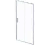 Душевая дверь AM.P Gem Solo 110x195, стекло прозрачное, профиль матовый хром W90G-110-1-195MT