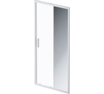 Душевая дверь AM.P Gem Solo 100x195, стекло зеркальное, профиль матовый хром W90G-100-1-195MMir