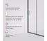Душевая дверь AM.P Gem Solo 110x195, стекло прозрачное, профиль черный матовый W90G-110-1-195BT 7