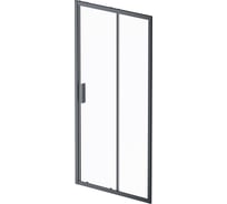 Душевая дверь AM.P Gem Solo 100x195, стекло прозрачное, профиль черный матовый W90G-100-1-195BT