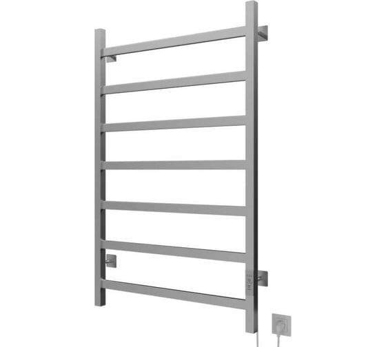 Полотенцесушитель MIXLINE FAVORITE 80х50, таймер, 416 Вт, 7 перекладин, электрический, матовый хром 557209 1