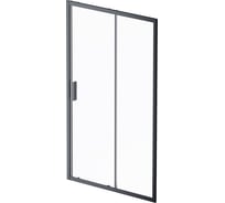 Душевая дверь AM.P Gem Solo 120x195, стекло прозрачное, профиль черный матовый W90G-120-1-195BT