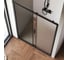 Душевая дверь AM.P Gem Solo 120x195, стекло матовое, профиль черный матовый W90G-120-1-195BM 4
