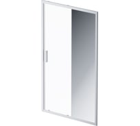 Душевая дверь AM.P Gem Solo 120x195, стекло зеркальное, профиль матовый хром W90G-120-1-195MMir