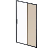 Душевая дверь AM.PM Gem Solo 120x195, стекло бронзовое, профиль черный матовый W90G-120-1-195BBr