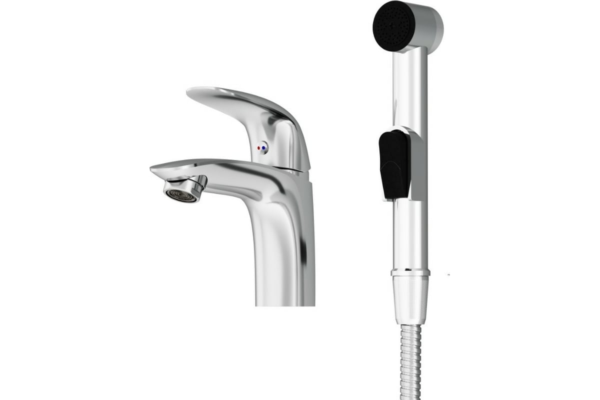 Смеситель для умывальника Damixa Palace Bit с гигиеническим душем ...