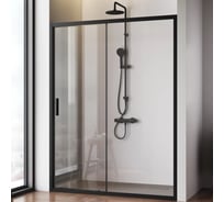 Душевая дверь AM.PM Gem Solo 150x195, стекло прозрачное, профиль черный матовый W90G-150-1-195BT