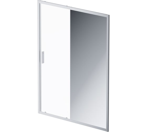 Душевая дверь AM.PM Gem Solo 150x195, стекло зеркальное, профиль матовый хром W90G-150-1-195MMir 1