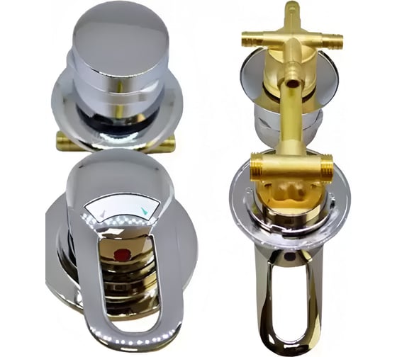 Смеситель ООО ПКФ Сварком 4-х режимный, 100 мм, в сборе, под хомут, 1шт СанТех s003023 1