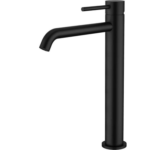 Смеситель для раковины Knotlor высокий, черный SS-21/BL 1