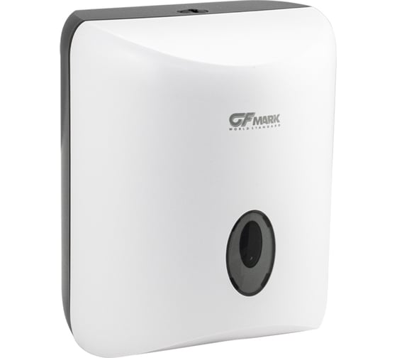 Диспенсер GFmark туалетной бумаги с центральной вытяжкой, с глазком - капля, БЕЛЫЙ 934 1