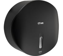 Диспенсер GFmark для туалетной бумаги в рулонах, с ключом, из АБС пластика, цвет ЧЁРНЫЙ. 9152
