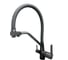 Смеситель для кухни ALOUTE черный, однорычажный, с дополнительным выводом под фильтр питьевой воды, с аэратором, с гибким изливом. A60613H-2 8