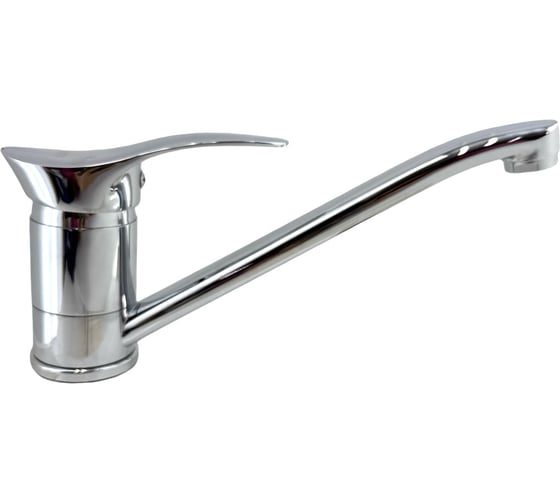 Смеситель для кухни ALOUTE однорычажный, монтаж на одно отверстие, на гайке, гибкая подводка 1/2. A0103 1