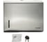 Диспенсер для бумажного полотенца BRIMIX Z сложения, с ключом, из нержавеющей стали, цвет САТИН. 9901 3