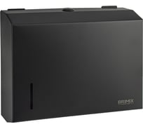 Диспенсер для бумажного полотенца BRIMIX Z сложения, с ключом, из нержавеющей стали, матовый, цвет черный 9902