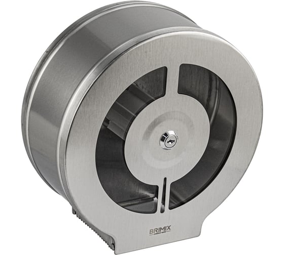 Диспенсер для туалетной бумаги в рулонах BRIMIX с ключом, из нержавеющей стали, цвет сатин 9921 1
