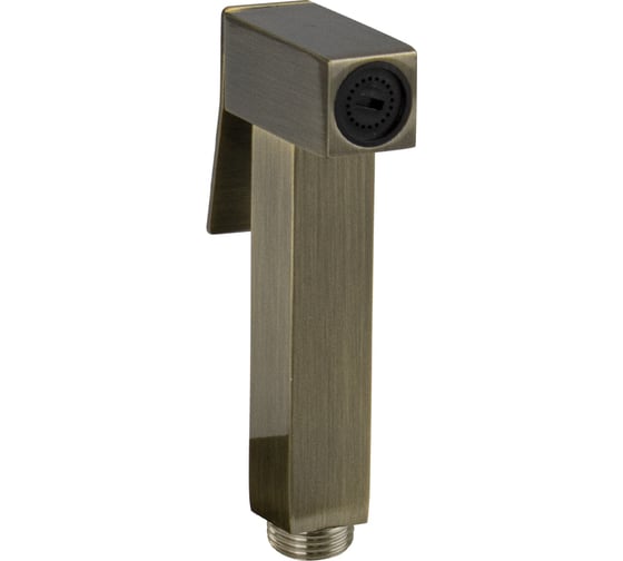 Лейка гигиеническая для биде GFmark квадратная, из нержавеющей стали, в блистере, цвет бронза 6138 1