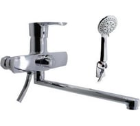 Смеситель дванны Damento ANCORA BA01.10, шаровый, хром, излив 300 мм, лейка 3 режима (1/10) 000233