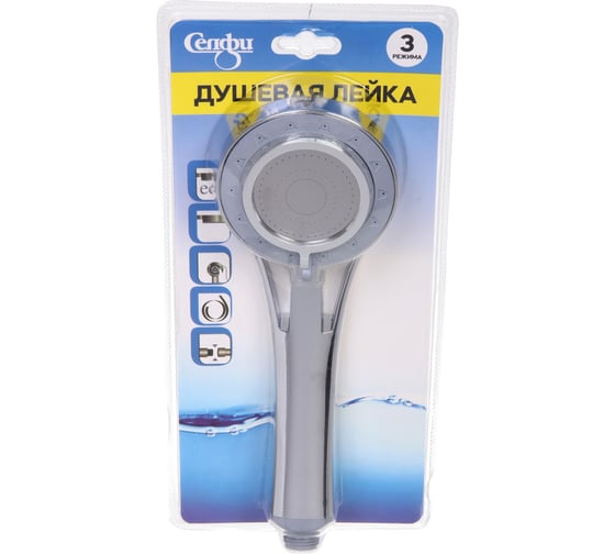 Душевая лейка Селфи три режима 24х8см 1381 910-0090 1