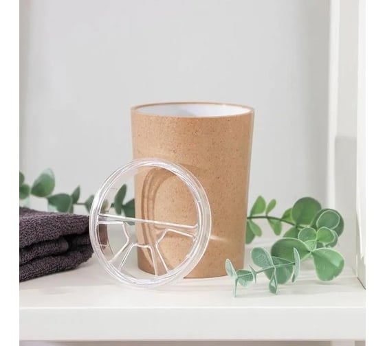 Подставка для зубных щеток BEROSSI nature 70686