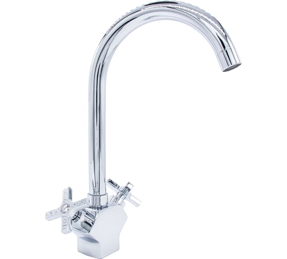 Смеситель для кухни Damento TORRE CU19.01, 1/2 керамика, хром, излив высокий, п/г (1/10) 016331 1